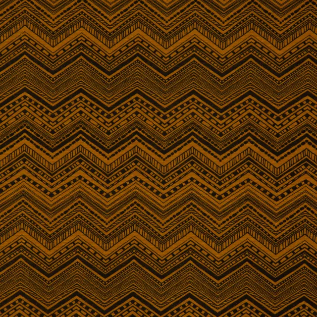 Tela de Cortinas Decorativa Chevron Rosa Inca Ocre Amarillo Negro 1,4m Ancho