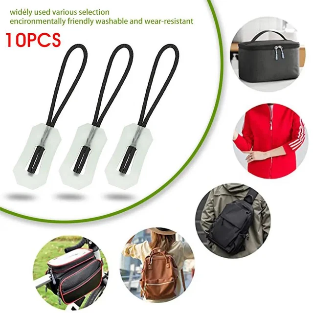 10x Glowing Zipper Pulls Anti-lost Luminous Pull Zippers SALE For Ou C3L5