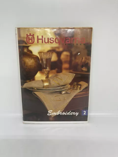 Husqvarna Viking Embroidery No. 2 Card And Cassette Booklet Sewing Quilt Hobby