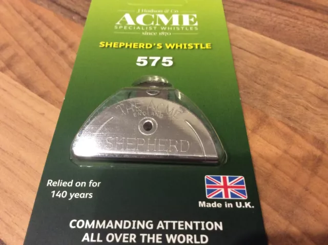 GENUINE Acme Shepherds Lip Mouth Whistle Sheep Dog Training chrome nickel no.575