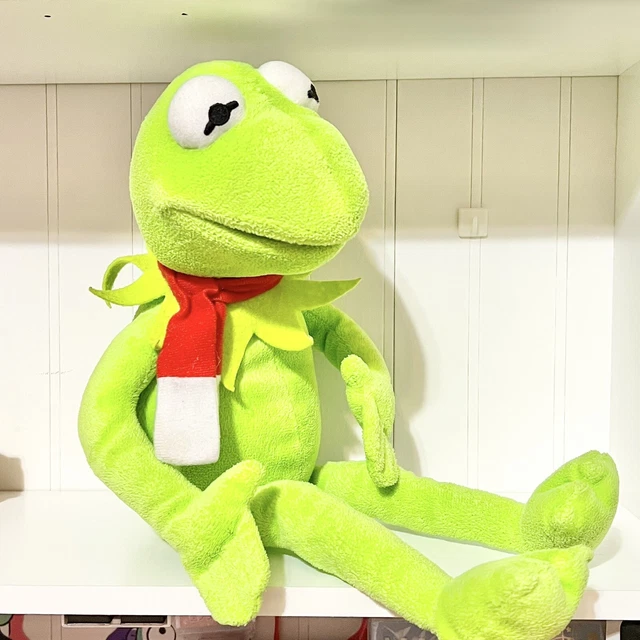 Jim Henson Muppets 2011 Kermit The Frog Red Christmas Scarf 18" Plush Stuffed
