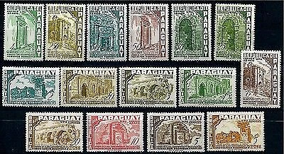 Paraguay 1955 Minr 730 - 744 MNH Churges Cathedral Upu Rodrigues Airmail