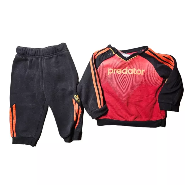 Adidas Bambino Predator Jogging Completo Set Pantaloni Pullover Tgl 6-9M 74