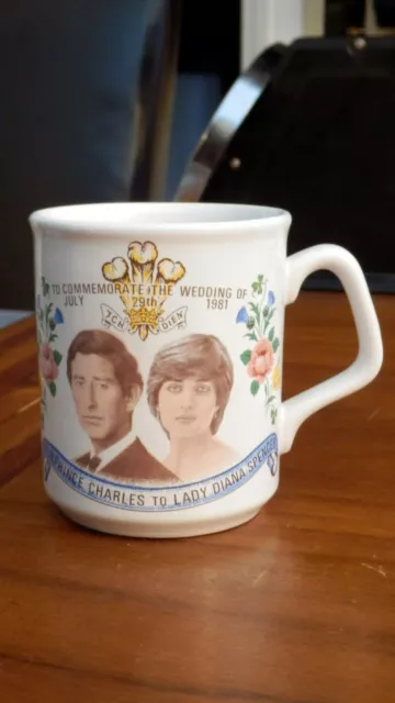 Charles & Diana commemorative wedding mug from 29th July 1981