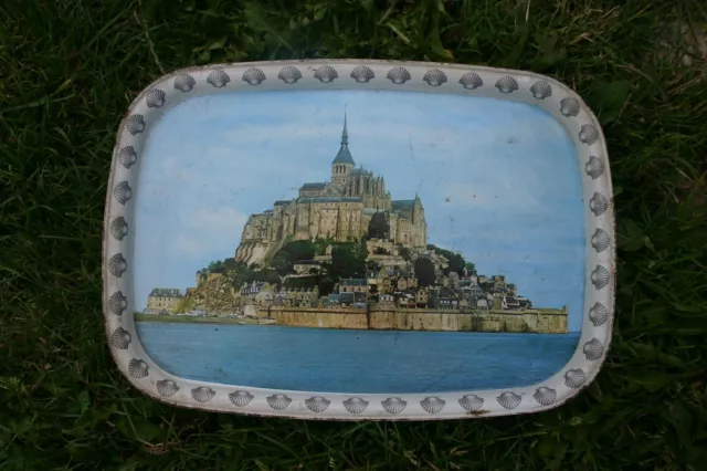ancien plateau de service souvenir du mont saint michel