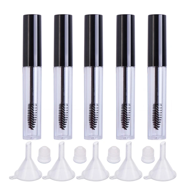 5 pz contenitore tubo mascara vuoto terrario vetro per crema per ciglia