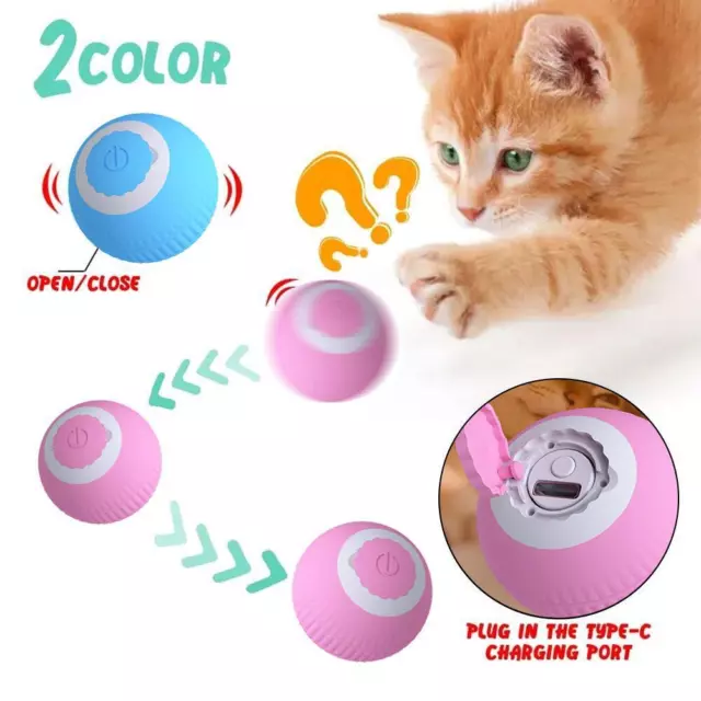 Automatic Cat Teasing Ball Cat Toy Cat Teaser Stick Cat Products H2Y3