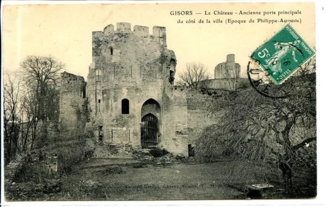 CP 27 EURE - Gisors - Le Château - Ancienne porte principale du côté de la ville