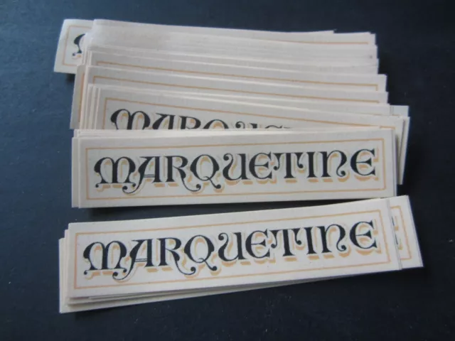 Wholesale Lot of 100 Old Vintage - MARQUETINE - European Liquor NECK LABELS