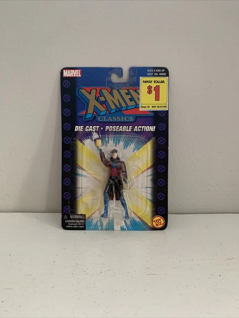 Marvel X-Men Gambit 3" Die Cast Poseable Action Figure 2000 Toy Biz BRAND NEW