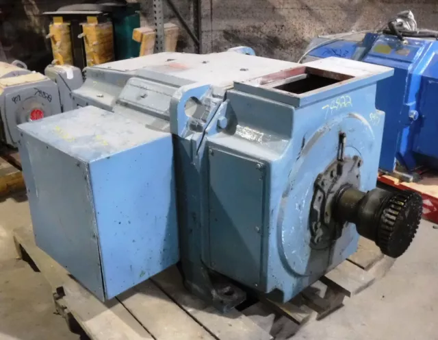75 HP DC Reliance Electric Motor, 300 RPM, B587ATZ Frame, DPFVBB, 500V, EOK