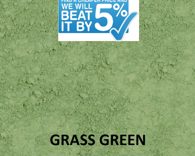 GRASS GREEN Dye/Pigment for Concrete, Render, Mortar & Cement colour
