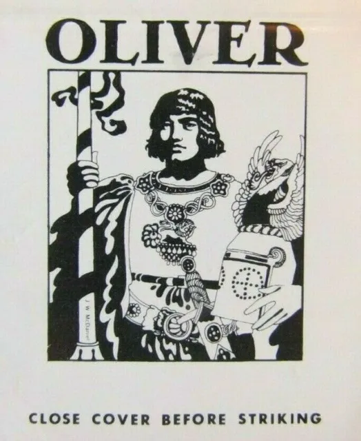 Knight On Matchbook Matchcover: Oliver English Pub (New York City) -E13