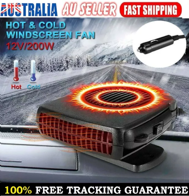 12V Portable Car Heater Fan Vehicle Ceramic Cooling Heating Defroster Demister