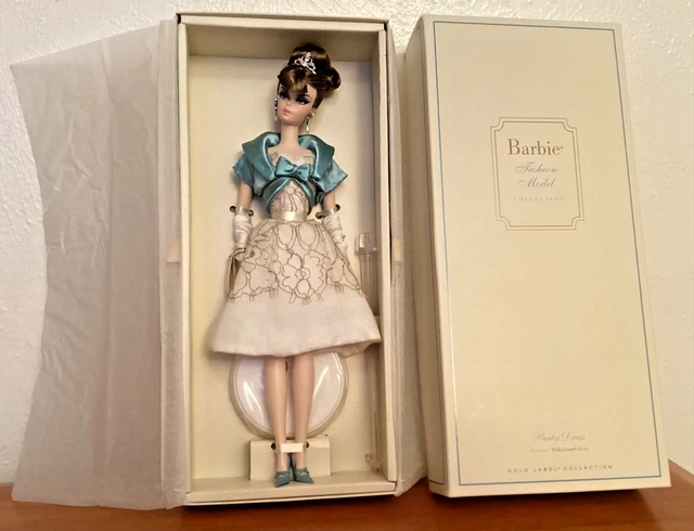 BARBIE FASHION MODEL Collection, Blush & Gold Cocktail Dress Silkstone Doll  $109.99 - PicClick
