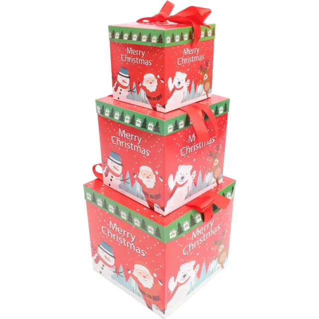 Scatola regalo di Natale in 3 pezzi, scatola regalo di Natale,