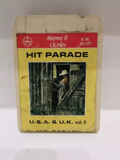 Cartridge Track Tape Cassetta Stereo 8 Hit Parade U.s.a. & U.k.