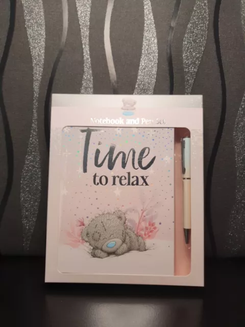 Brand New Kids Notebook and Pen Set / Time To Relax -Gift Boxed