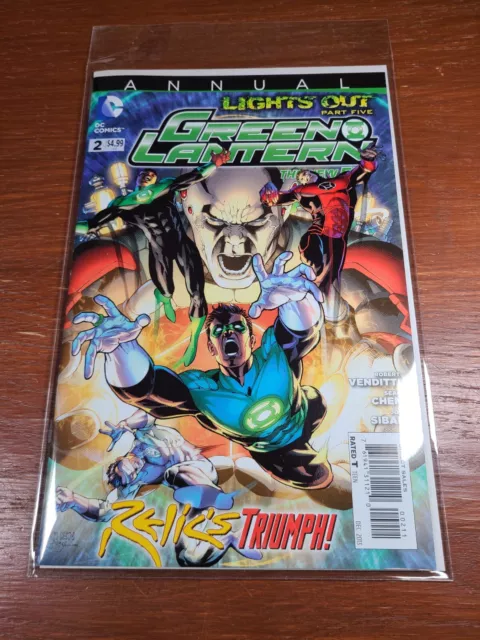 Green Lantern Annual #2 (DC Comics) 1st Print Direct Sales NM/ M Lights Out
