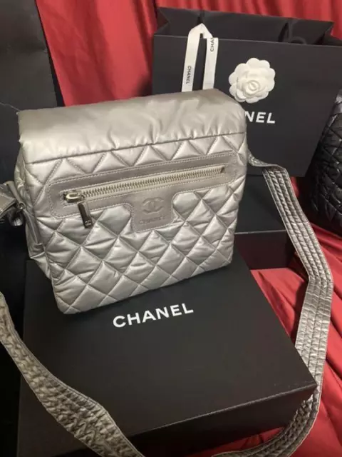 Genuine CHANEL nylon quilted shoulder bag price reduction Direct from JAPAN