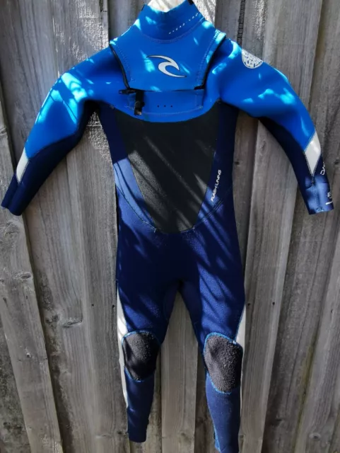 Ripcurl Sz 6 Boys Dawn Patrol 3.2 Chest Zip Steamer Neoprene