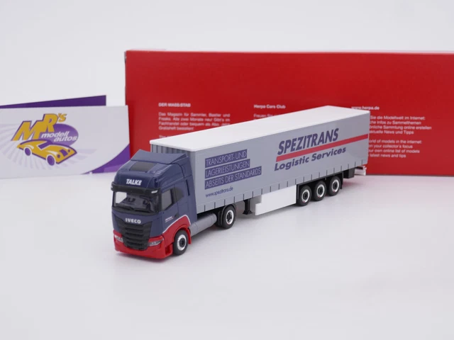 Herpa Maquette Camion Iveco S-Way Tracteur Solo 3 essieux, échelle 1/87, Model Allemand, pièce de Collection, Figurine Plastique Herpa Maquette Camion Iveco S-Way Tracteur Solo 3 essieux, échelle 1/87, Model Allemand, pièce de Collection, Figurine Plastique