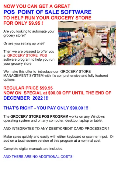 Are You Still Running Your Grocery Store On A Cash Register ? No Online Store ?
