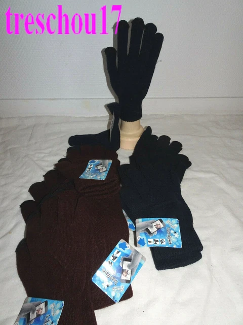 Gants chauds en polaire pour homme et femme