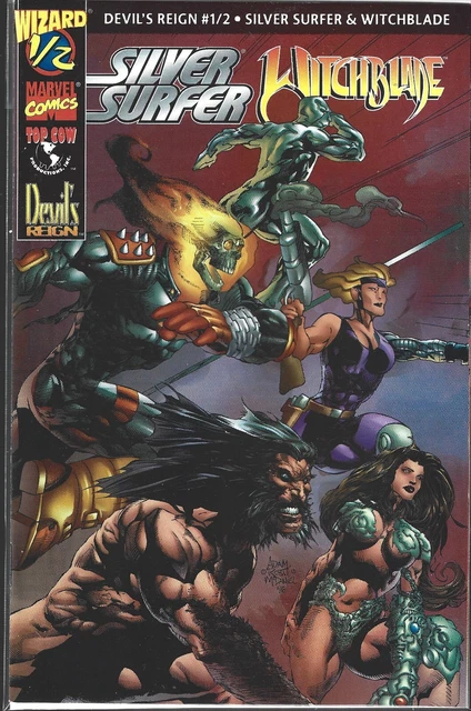 Silver Surfer Witchblade Wizard #1/2 (Nm) Devil's Reign, Top Cow, Marvel Comics