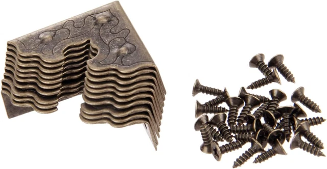 10Pcs Metal Decorative Corner Protectors, Vintage Style Edge Safety Guar