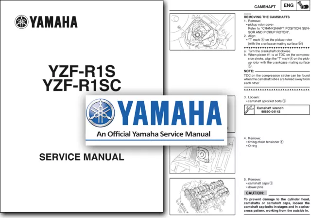 Yamaha YZF R1 Service Manual 2004 2005 2006 Workshop Shop YZF1000  YZF-R1