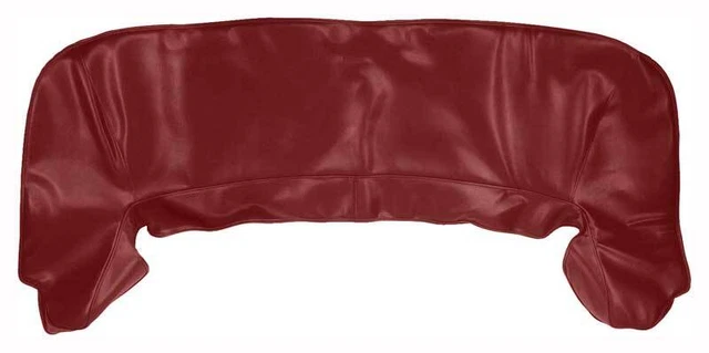1967-69 Camaro / Firebird Convertible Top Boot with Clip Kit; Red