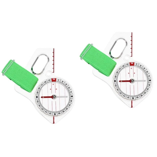 Kids Compasses 2 PCS MAP Ruler Compass Child Children Compasses Hiking Tool for Kids £ ...