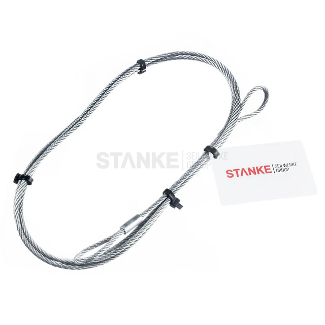 Corde en Acier avec Œillet Boucle Galvanisé Câble Presse Pince Forestière