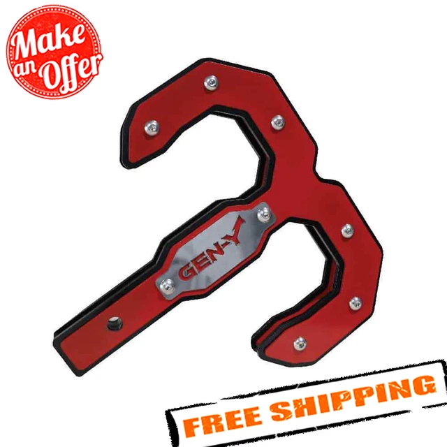 GEN-Y GH-0069-R Red 2" Shank HULK 2.0 16K Tow Hook