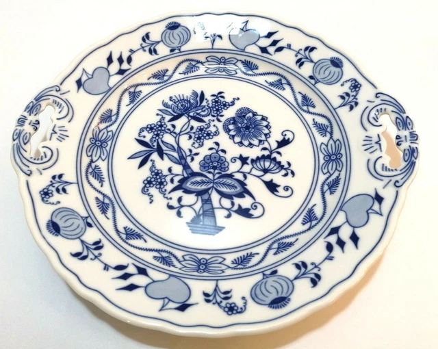 Dubi Bohemia Carlsbad Porcelain Serving Plate Onion Pattern Carlsbad (K4)