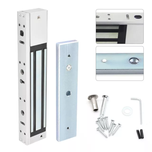 Single-door Surface-mounted Electronic Magnetic Lock DC 12V 220KG Pull Force New
