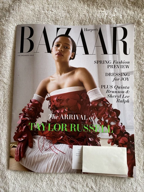 HARPER’S BAZAAR MAGAZINE February 2023 Taylor Russell Dreamers Issue