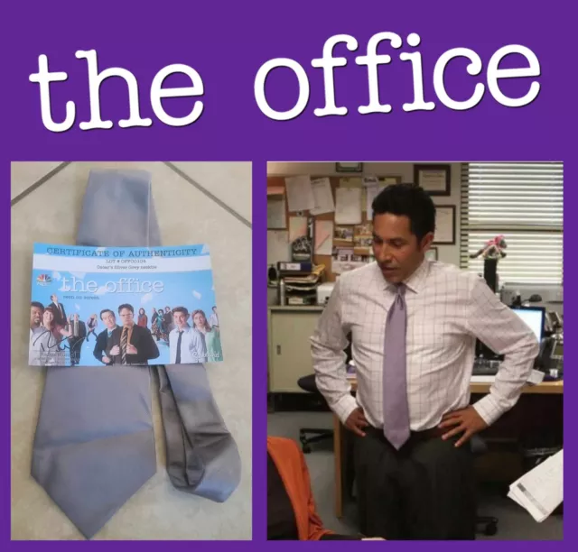 THE OFFICE: Oscar/Oscar Nuñez screen worn tie w/Studio COA