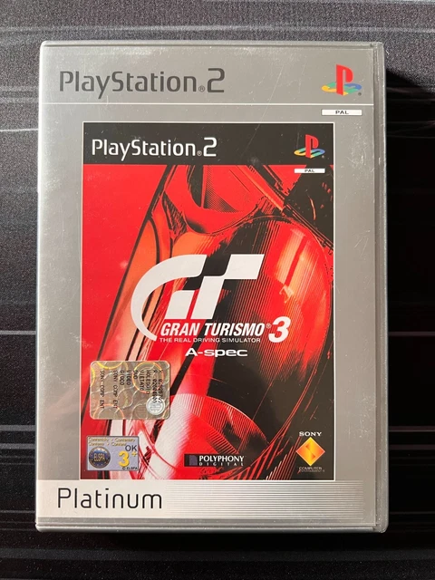 Gran Turismo 3 A-Spec Platinum PS2 PlayStation 2 Videogioco Sony 2001 PAL ITA