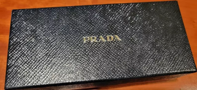 PRADA Sunglasses/Eyeglasses hard Case black, Gift box and Cleaning Cloth NEW PRADA Sunglasses/Eyeglasses hard Case black, Gift box and Cleaning Cloth NEW