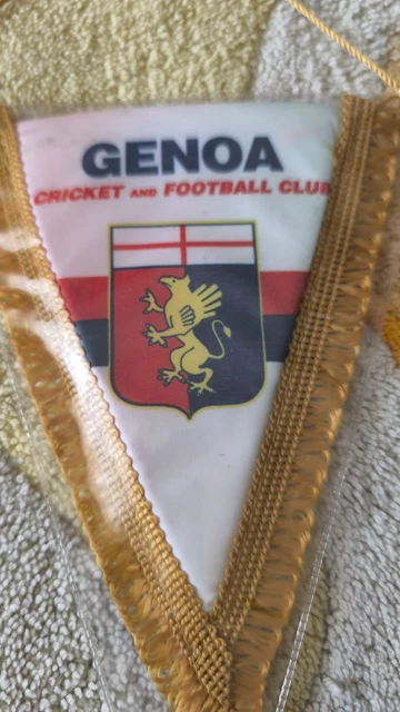 Fanion Vintage Genoa 1893 - Banderin De Football Italien - Calcio