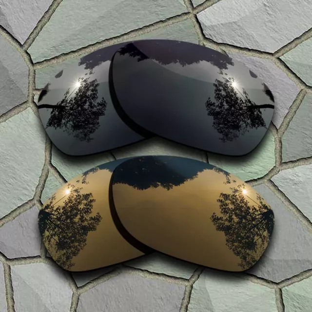 Grey Black&Bronze Copper Polarized Lenses Replacement For-Oakley Pit Bull