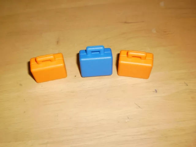 Lego Duplo Eisenbahn  Koffer  orange / blau /  3 Stück