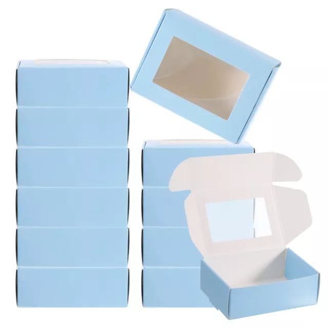 3.5"x2.5"x1" 30Stk Papier Seifenkiste Rechteck Geschenke Verpackung Boxen Blau