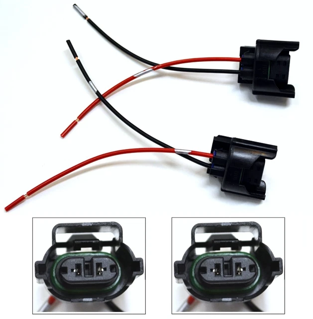 Extension Wire P C H11 Two Harness Fog Light Bulb Replacement Female Connector E - Foto 5