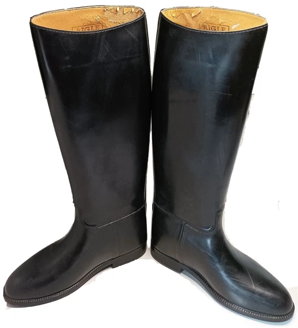 AIGLE COUPE SAUMUR Riding Boots Size UK 7.5 £23.45 PicClick UK