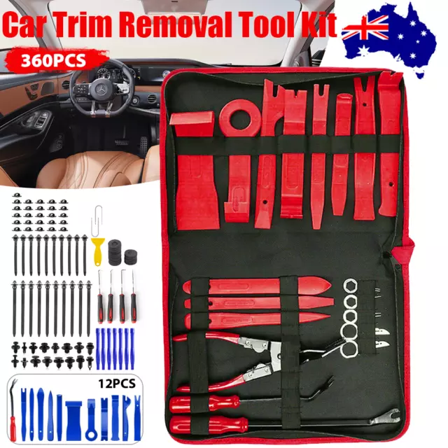 360PC CAR TRIM Removal Tool Auto Hand Tools Pry Bar Dash Panel Kit