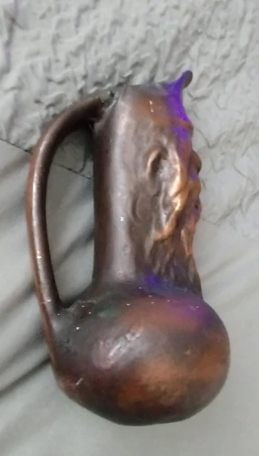 Antique Copper Sculpture  Pitcher Of A Man 2
