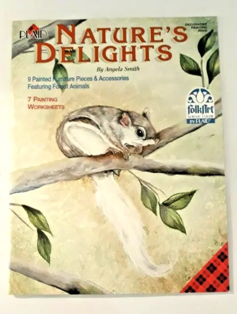 Nature's Delight Angela Smith Pintura Arte Popular a Cuadros Bosque Animales De Colección 2000